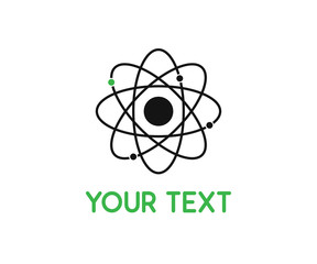 atom symbol logo design