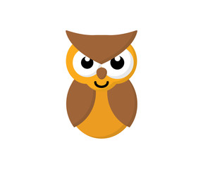 cute funny owl illustration
