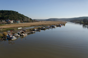 a stream in Istanbul Riva, Turkey