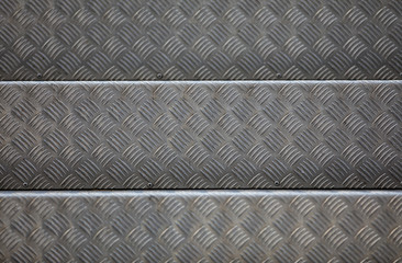 corrugated steel surface