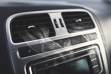 Air vents in a car