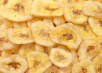 Banana chips background