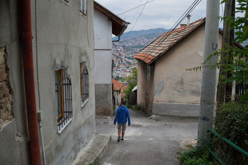 Ordinary Houses in a Sarajevo Neighborhood, Bosnia and Herzegovina