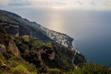 Sentiero degli Dei (Italy) - Trekking route from Agerola to Nocelle in Amalfi coast, called 