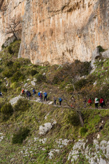 Sentiero degli Dei (Italy) - Trekking route from Agerola to Nocelle in Amalfi coast, called "The Path of the Gods" in Campania, Italy