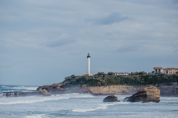biarritz france landscape beach ocean