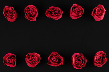 Valentine's Day - frame of roses
