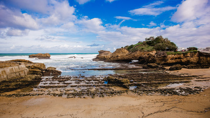 biarritz france landscape beach ocean