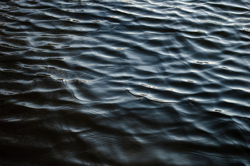 Black river waves texture