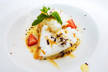 Handmade Floating island , French dessert