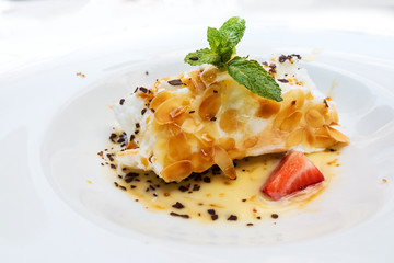 Handmade Floating island , French dessert