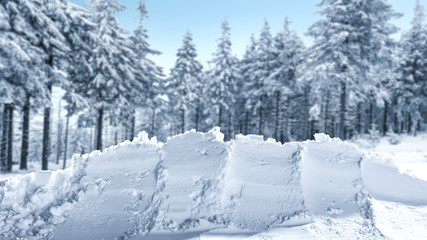 desk of free space and forest of window 