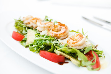 Salad with shrimps