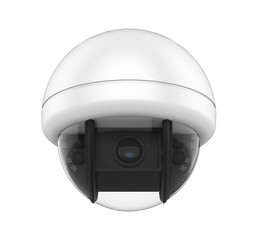 Dome CCTV Security Camera Isolated