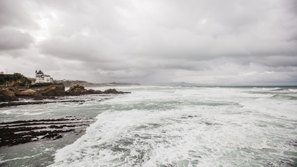 biarritz france landscape beach ocean