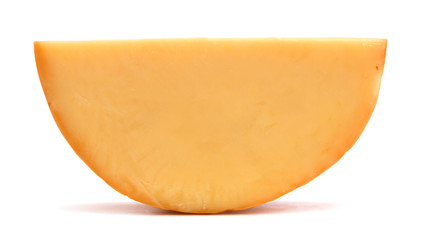 Cheese on white background