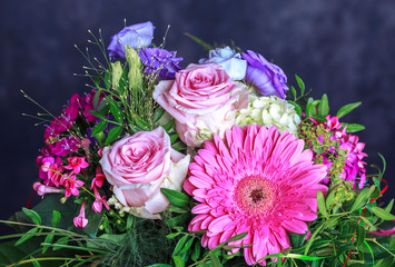Bouquet of pink flowers
