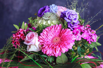 Bouquet of pink flowers