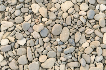 large grey pebble occupies the entire space of the frame yellow-grey tone