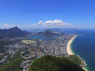 Aerial view of Ipanema beach
