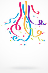 Confetti and party background celebrations 
