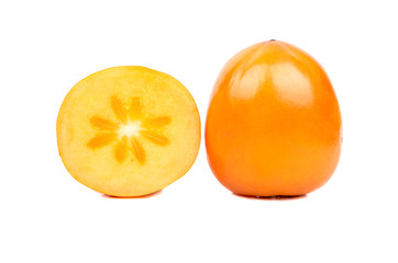 Persimmons with half