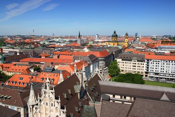 Fototapeta na wymiar Munich cityscape, Germany