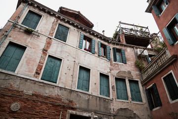Fototapeta na wymiar Buildings and houses in Venice