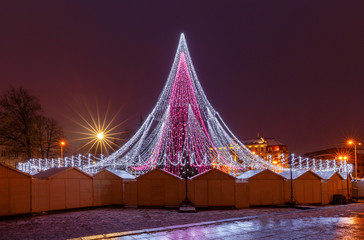 Vilnius. Christmas tree.