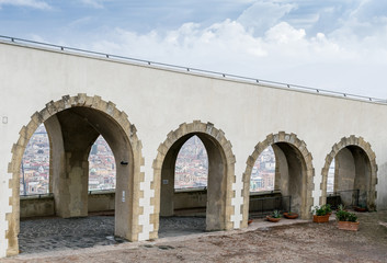 Fototapeta na wymiar Particolare del Castel Sant'Elmo di Napoli