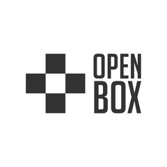Open Box Vector Template Design
