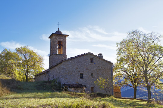 Sant Julia de Freixens. North of Catalonia.