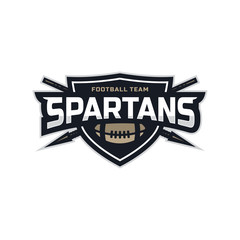 Modern professional football logo for sport team