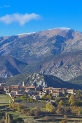 Obraz premium Saldes village in the north of Catalonia.