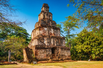 Ancient ruins Sri Lanka, Unesco ancient city Polonnaruwa, Sri Lanka