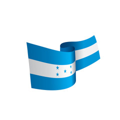 Honduras flag, vector illustration