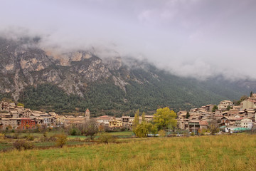 Gosol village in the north of Catalonia.