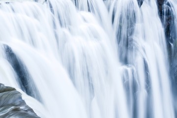 Obraz na płótnie Canvas Close-Up View of Shifen Waterfall in Pingxi District