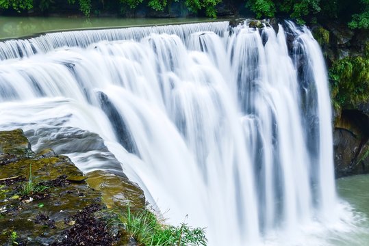 Beautiful Shifen Waterfall in Pingxi District, Taiwan