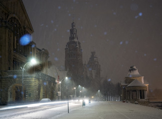  Szczecin in winter scenery