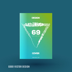 Abstract design of business vector brochure, template cover, playbill