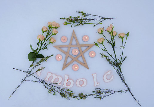 Winter altar for Imbolc sabbath