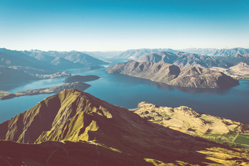 roy's peak wanaka new zealand landscape