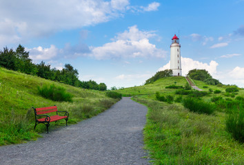 Lighthouse on the island Hiddensee in the Baltic Sea, Germany