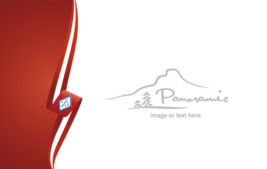 Arkansas abstract flag brochure cover poster background vector