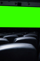 Butacas de cine/teatro con pantalla de chroma