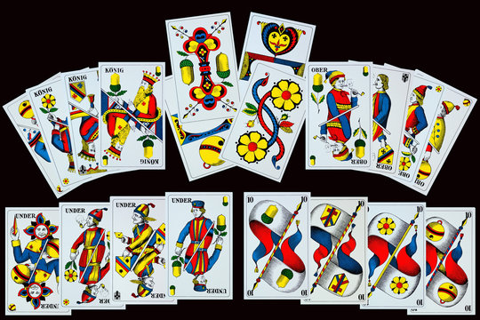 SCHWEIZ - Spielkarten zum JASSEN