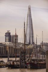 The Shard And The Thames River - London , United Kingdom