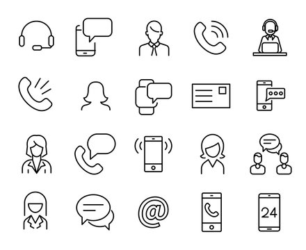 Simple Collection Of Personal Service Related Line Icons.