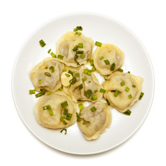 ravioli on a white plate